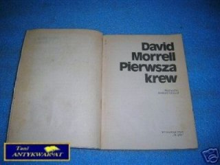 PIERWSZA KREW - D.Morrell