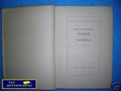 POEZJE I NOWELE - M.Konopnicka