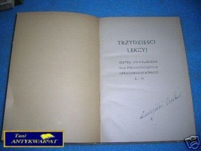 TRZYDZIEŚCI LEKCYJ JĘZYKA ANGIELSKIEGO DLA POCZ TRZYDZIEŚCI LEKCYJ JĘZYKA ANGIELSKIEGO DLA POCZ