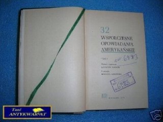 32 WSPÓŁCZESNE OPOWIADANIA AMERYKAŃSKIE T.1