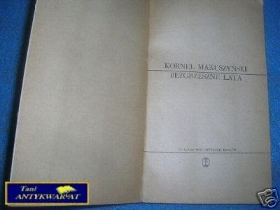 BEZGRZESZNE LATA - K.Makuszyński