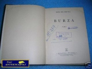 BURZA TOM I - I. Erenburg