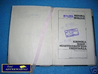 KRONIKA MAŁOMIASTECZKOWEGO CMENTARZA - I. Sekuli