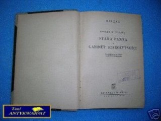 STARA PANNA, GABINET STAROŻYTNOŚCI - Balzac