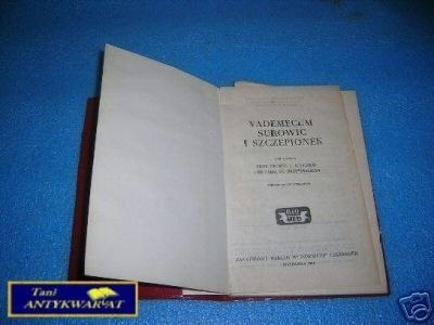 VADEMECUMSUROWIC I SZCZEPIONEK - Praca zbiorowa
