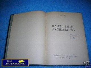 DZIEJE LUDU ANGIELSKIEGO - A.L.Morton