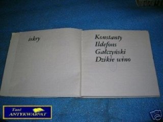 DZIKIE WINO - K.I.Gałczyński