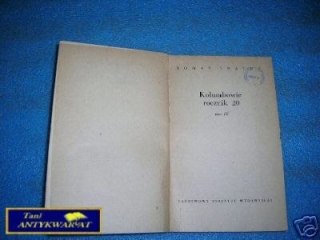 KOLUMBOWIE ROCZNIK DWUDZIESTY TOM III - R.Bratny