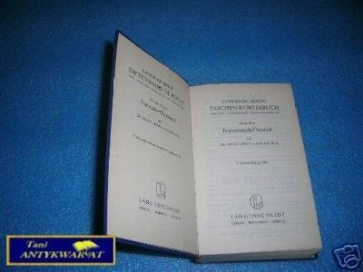 LANGENSCHEIDTS TASCHEN-WORTERBUCHER FRANZOS-DEUTSC