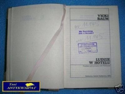 LUDZIE W HOTELU - V. Baum