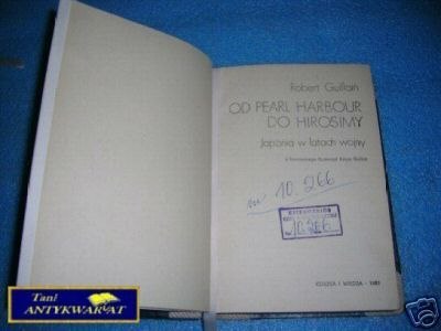 OD PEARL HARBOUR DO HIROSIMY - R.Guillain