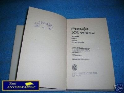 POEZJA XX WIEKU AUSTRIA, NRD, RFN, SZWAJCARIA