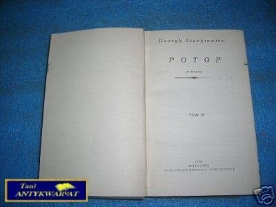 POTOP TOM III - H.Sienkiewicz