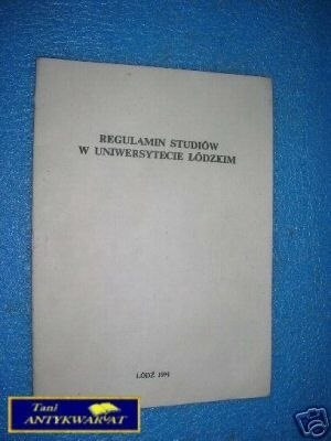 REGULAMIN STUDIÓW W UNIWERSYTECIE ŁÓDZKIM