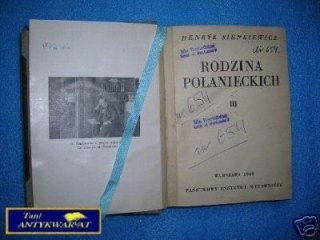 RODZINA POŁANIECKICH T III - H. Sienkiewicz