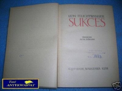 SUKCES - L.Feuchtwanger