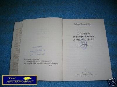 ŚWIĄTECZNE ZWYCZAJE DOMOWE W WIELKIM MIEŚCIE