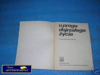U PROGU DOJRZAŁEGO ŻYCIA - K.Jordan