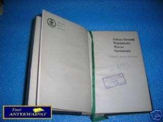 WSPOMNIENIA WIERSZE OPOWIADANIA - T.Borowski
