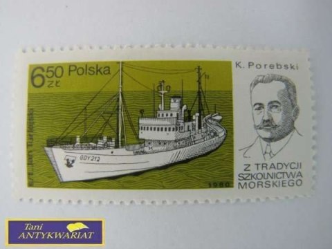 ZNACZEK POCZTOWY- K. PORĘBSKI 1980
