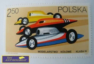 ZNACZEK POCZTOWY-MODELARSTWO KOŁOWE KLASA IV