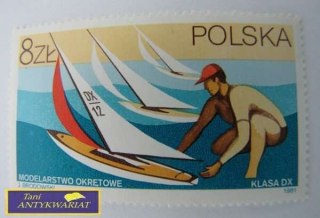 ZNACZEK POCZTOWY-MODELARSTWO OKRĘTOWE KLASA DX
