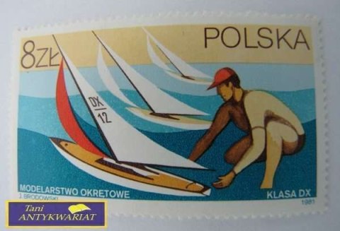 ZNACZEK POCZTOWY-MODELARSTWO OKRĘTOWE KLASA DX