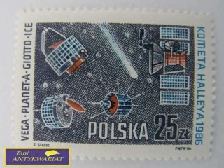 ZNACZEK - POLSKA KOMETA HALLEYA 1986 VEGA-PLANET