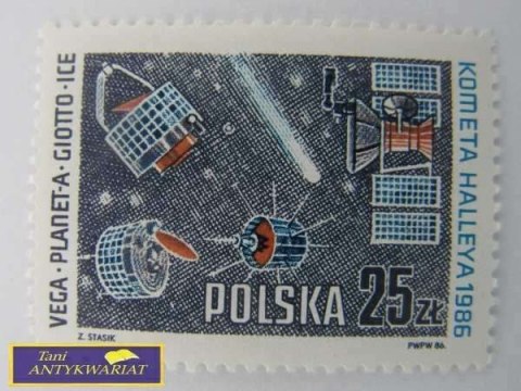 ZNACZEK - POLSKA KOMETA HALLEYA 1986 VEGA-PLANET