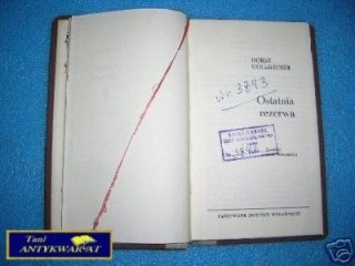 OSTATNIA REZERWA - H.Holzhauser