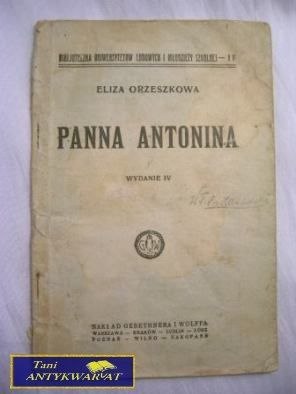 PANNA ANTONINA- ELIZA ORZESZKOWA