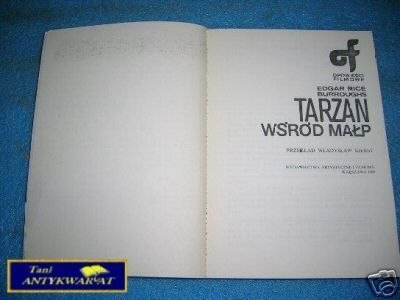 TARZAN WŚRÓD MAŁP - E.R.Burroughs
