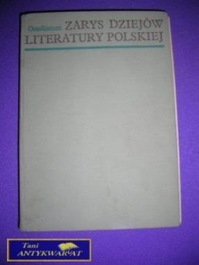 ZARYS DZIEJÓW LITERATURY POLSKIEJ
