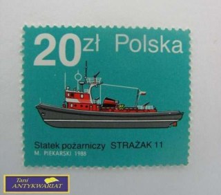 ZNACZEK- STATEK POŻARNICZY STRAŻAK 11 1988