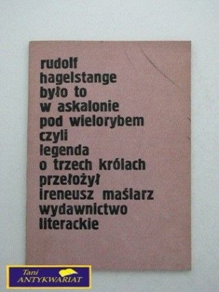 BYŁO TO W ASKALONIE POD WIELORYBEM CZYLI LEGENDA