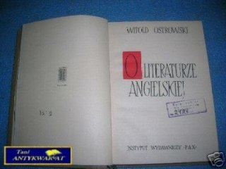 O LITERATURZE ANGIELSKIEJ - W. Ostrowski