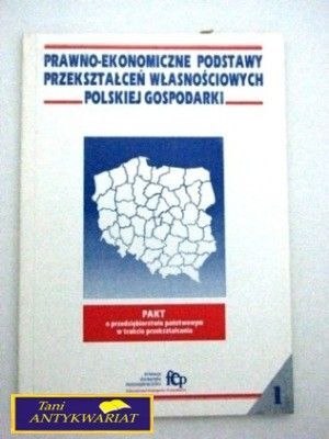 PRAWNO-EKONOMICZNE PODSTAWY PRZEKSZTAŁCEŃ ...
