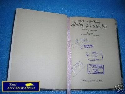 ŚLUBY PANIEŃSKIE - A.Fredro