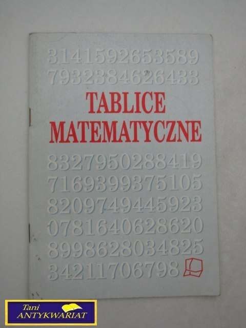 TABLICE MATEMATYCZNE