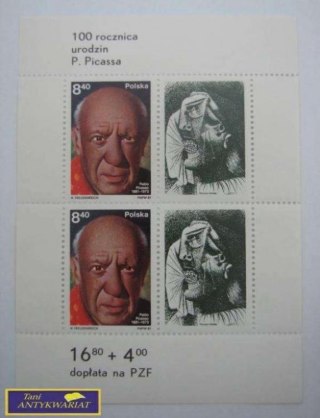 ZNACZEK - 100 rocznica urodzin P.Picassa