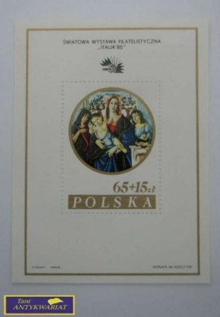 ZNACZEK - ITALIA '85 - Polska 65 + 15 zł