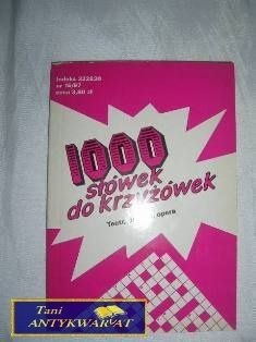 1000 SŁÓWEK DO KRZYŻÓWEK