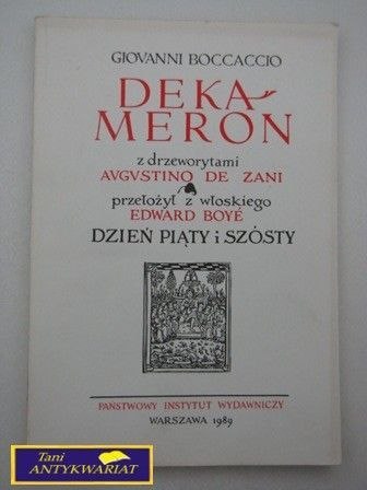 DEKAMERON CZĘŚĆ III Giovanni Boccaccio