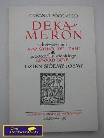 DEKAMERON CZĘŚĆ IV Giovanni Boccaccio