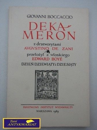 DEKAMERON CZĘŚĆ V Giovanni Boccaccio