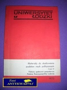 MATERIAŁY DO STUDIOWANIA NAUK POLITYCZNYCH