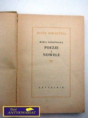 POEZJE I NOWELE Maria Konopnicka