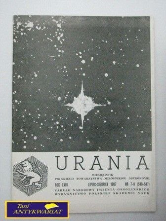 URANIA NR 7-8 LIPIEC-SIERPIEŃ 1987