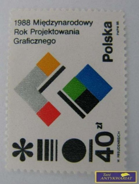 ZNACZEK 1988 Międzynarodowy Rok Projektowania