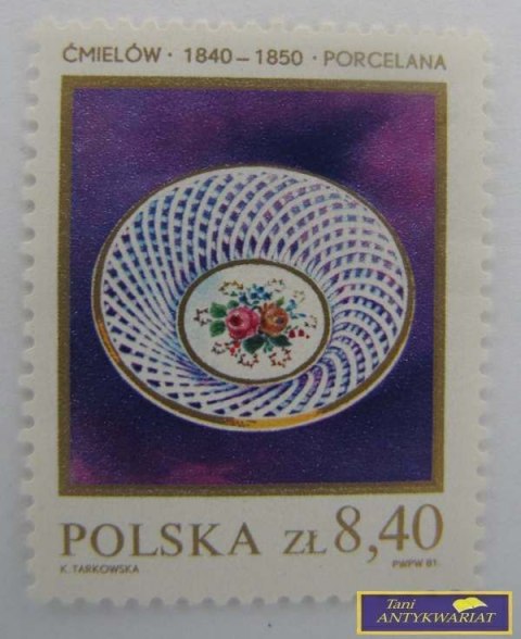 ZNACZEK Ćmielów 1840-1850 Porcelana